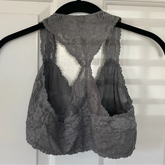 Free People Intimately grey lace Gallon racerback - Picture 4 of 14